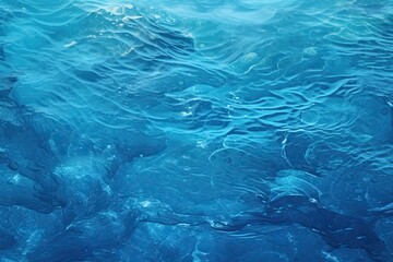 Fototapeta na wymiar Sapphire Serenity: A Glimpse of the Deep Ocean's Enchanting Blue Texture
