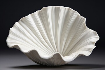 Seashell White Serenity: Porcelain Smoothness in a Captivating Image