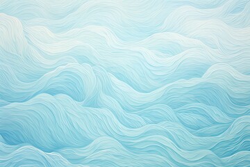 Fototapeta na wymiar Soothing Sky Blue: Wavy Pattern Fragment of Paper Artwork