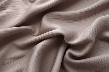 Obraz premium Taupe Velvet Elegance: Chic Fabric Texture in Rich Neutral Hue