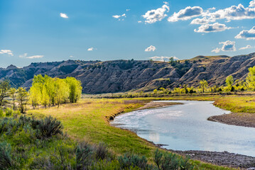 spring in the badlands