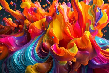 colorful background for desktop. generative ai