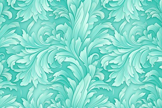Tiffany Blue Delight: Seamless Textile Unveiling Tranquil Elegance