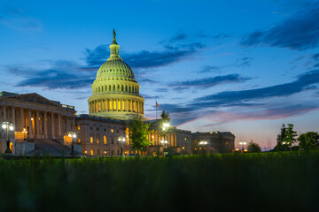 Capitol building. Capitol hill, Washington DC. Majestic Congress is a landmark. Central Capitol...