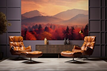 Fall Colors Matte Glass Wallpaper: Captivating Autumn Hues in a Unique Glassy Finish