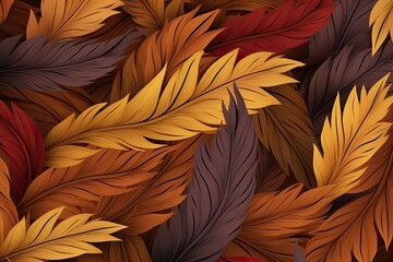 Fall Colors Seamless Textile Wallpaper: Vibrant Autumn Palette for a Cozy and Stylish Atmosphere