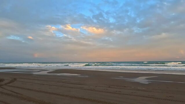 Chachalacas Beach in Veracruz at sunset