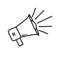 loudspeaker megaphone flat icon vector