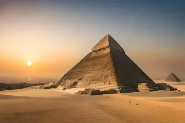 Foto op Canvas pyramids of giza © Noman