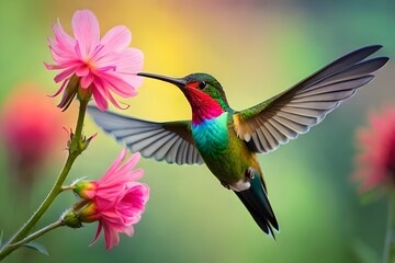 hummingbird on flower