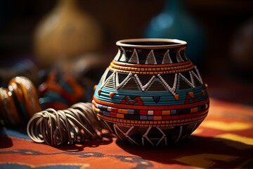 Small Navajo pottery artifact - obrazy, fototapety, plakaty