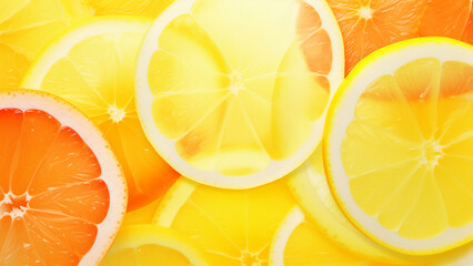 Citrus Zest Gradient Blurs Tangy Orange to Zesty Lemon Tones