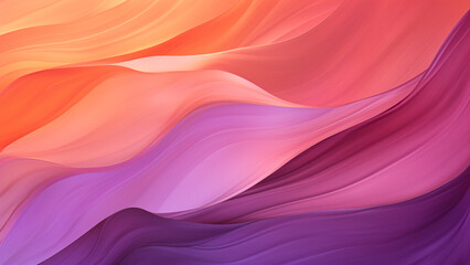 Obraz premium Sunset Hues Blurs in Fiery Orange to Mellow Purple Background