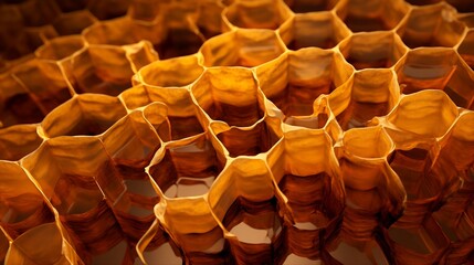 Fototapeta na wymiar Honeycomb patterns in beehives
