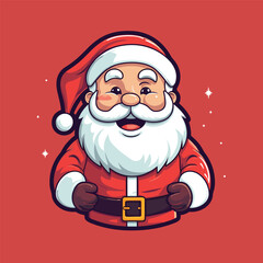 Festive Traditions Vector Santa Joy