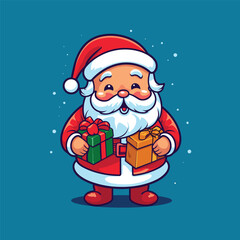 Vector Santa Dreams Festive Illustration