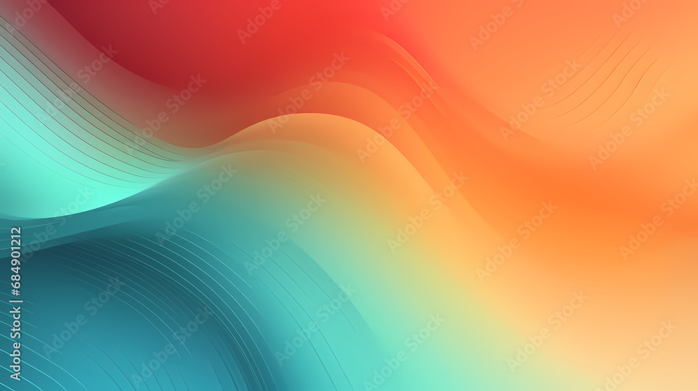 Poster retro grainy gradient background noise texture effect summer poster design orange teal green pink ab