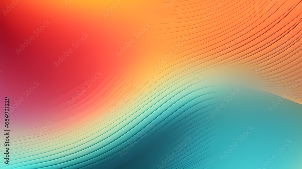 Poster retro grainy gradient background noise texture effect summer poster design orange teal green pink ab