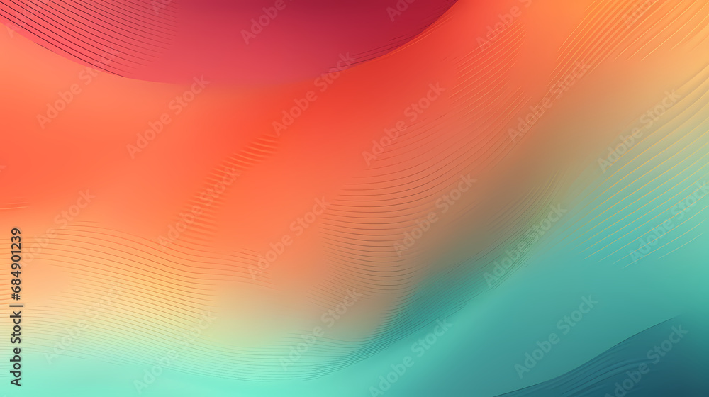 Poster retro grainy gradient background noise texture effect summer poster design orange teal green pink ab