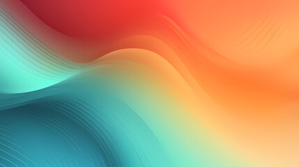 Retro grainy gradient background noise texture effect summer poster design orange teal green pink abstract wave pattern,PPT background