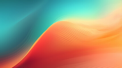 Retro grainy gradient background noise texture effect summer poster design orange teal green pink abstract wave pattern,PPT background