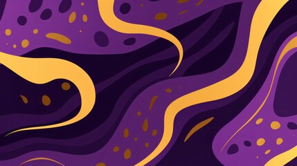 Obraz premium Colorful abstract organic shape print pattern illustration in retro style, doodle mood. Trendy background with creative drawing.