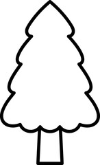 Christmas tree icon illustration