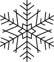 Christmas snowflake icon illustration