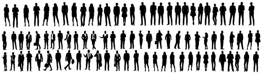 silhouette of a business people
