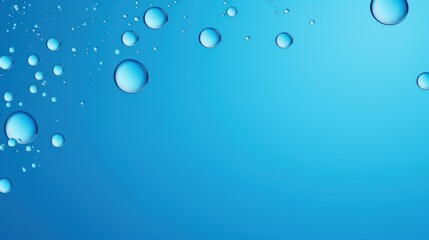 Abstract blue background with water drops