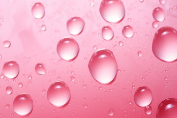 Abstract Pink background with water drops