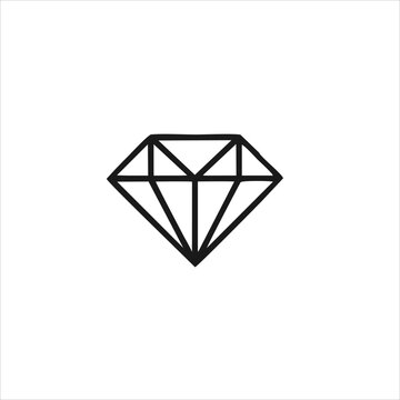 vector image of diamond, black background