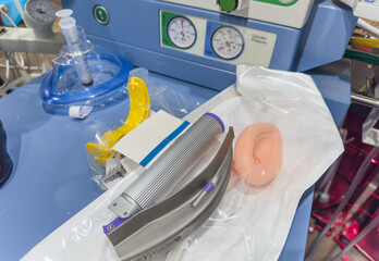 laryngoscope, ventilator, intubation kit, endotracheal tube, oral airway, laryngeal mask, crucial...