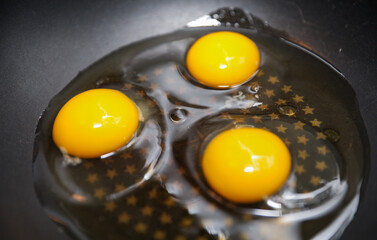 brown eggs in a rustic basket on wooden table, natural light, farm-fresh concept