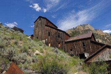 Fototapeta na wymiar Bayshore Ghost Town - Idaho - Abandoned Mining Town