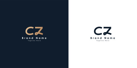 CZ Logo design in Chinese letters - obrazy, fototapety, plakaty