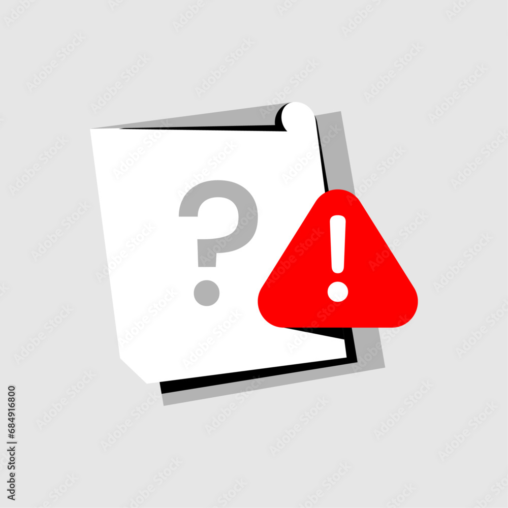 Aufkleber file does not exist, document is incomplete concept illustration flat design vector. modern graphic 