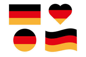 Flag of Germany. Vector illustration. EPS 10.