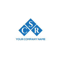 SCR letter logo design on white background. SCR creative initials letter logo concept. SCR letter design.
