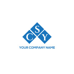 SCY letter logo design on white background. SCY creative initials letter logo concept. SCY letter design.
