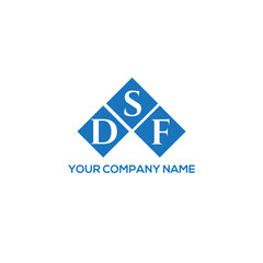 Fototapeta premium SDF letter logo design on white background. SDF creative initials letter logo concept. SDF letter design. 
