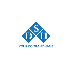 SDH letter logo design on white background. SDH creative initials letter logo concept. SDH letter design.
