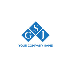 SGJ letter logo design on white background. SGJ creative initials letter logo concept. SGJ letter design.
