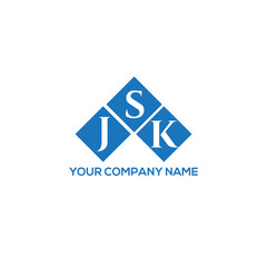 Fototapeta premium SJK letter logo design on white background. SJK creative initials letter logo concept. SJK letter design. 