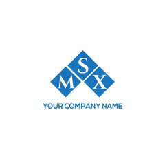 Fototapeta premium SMX letter logo design on white background. SMX creative initials letter logo concept. SMX letter design. 