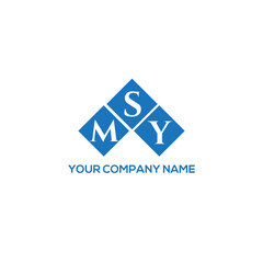 SMY letter logo design on white background. SMY creative initials letter logo concept. SMY letter design.
