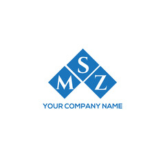 Fototapeta premium SMZ letter logo design on white background. SMZ creative initials letter logo concept. SMZ letter design. 