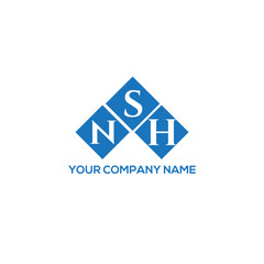 SNH letter logo design on white background. SNH creative initials letter logo concept. SNH letter design.
