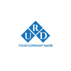 RUD letter logo design on white background. RUD creative initials letter logo concept. RUD letter design.
