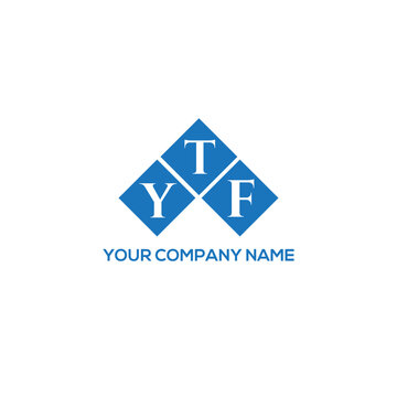 TYF letter logo design on white background. TYF creative initials letter logo concept. TYF letter design.
